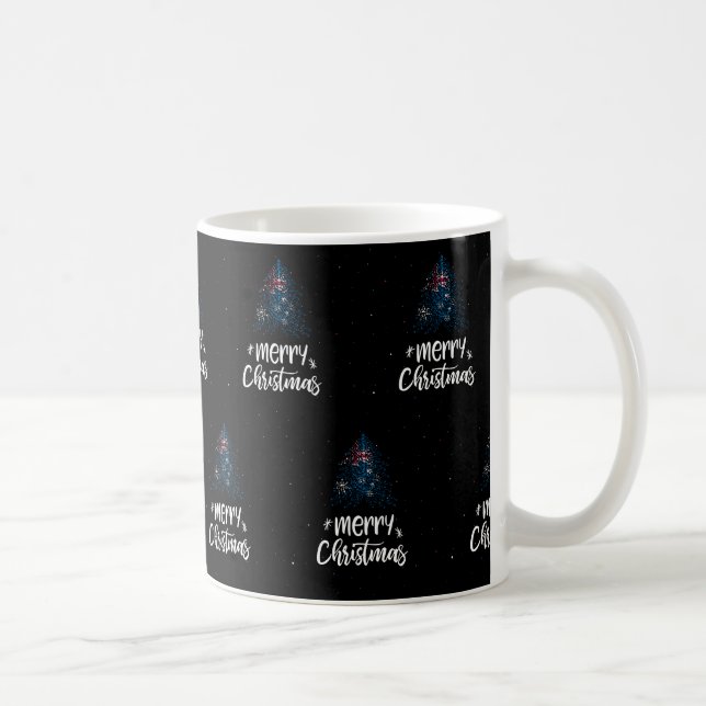 Merry Christmas with Australia flag Coffee Mug (Right)