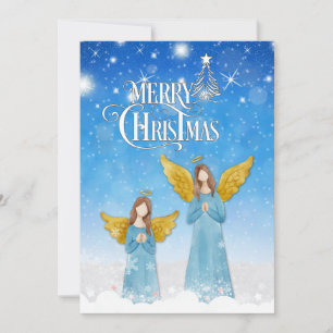 Merry Christmas with Bible Verse Holiday Card