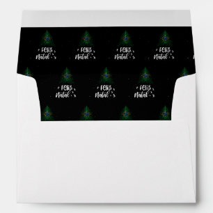 Merry Christmas with Brazil flag Envelope