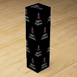 Merry Christmas with Canada flag Wine Box<br><div class="desc">Merry Christmas with Canada flag</div>