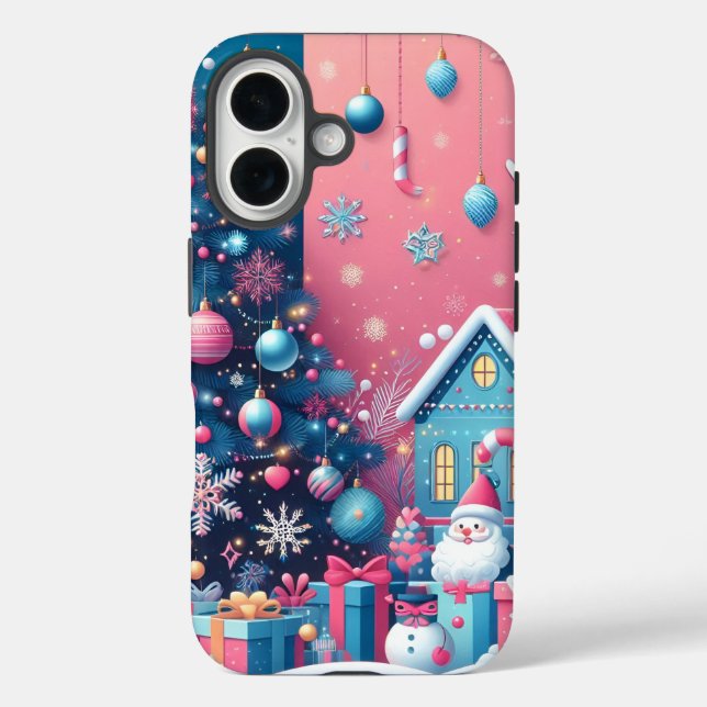 Merry Christmas with Case-Mate Tough iPhone 16  Case (Back)