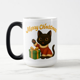 Merry Christmas with Emi the Black Cat Magic Mug