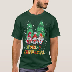 MERRY CHRISTMAS WITH GNOMES WINTER HOLIDAYS  T-Shirt
