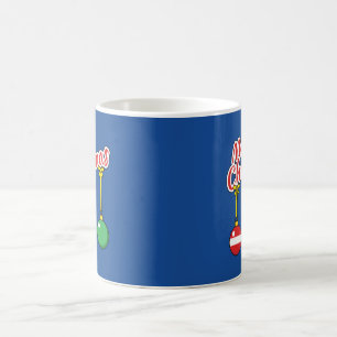 Merry Christmas with Hanging Balls Magic Mug
