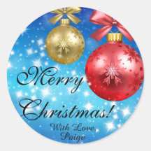Merry Christmas With Love Personalized