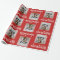 Merry Christmas with One Square Photo - red