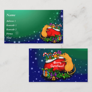 Merry Christmas with Rat Prince Business Card