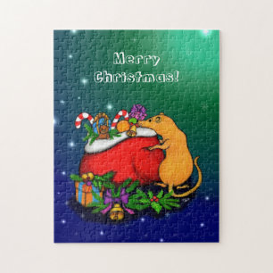 Merry Christmas with Rat Prince Jigsaw Puzzle
