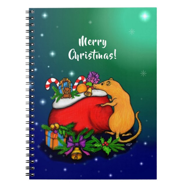Merry Christmas with Rat Prince Notebook (Front)
