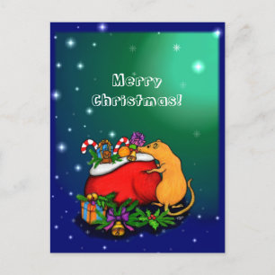 Merry Christmas with Rat Prince Postcard