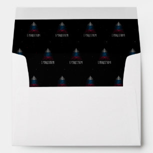 Merry Christmas with Russia flag Envelope