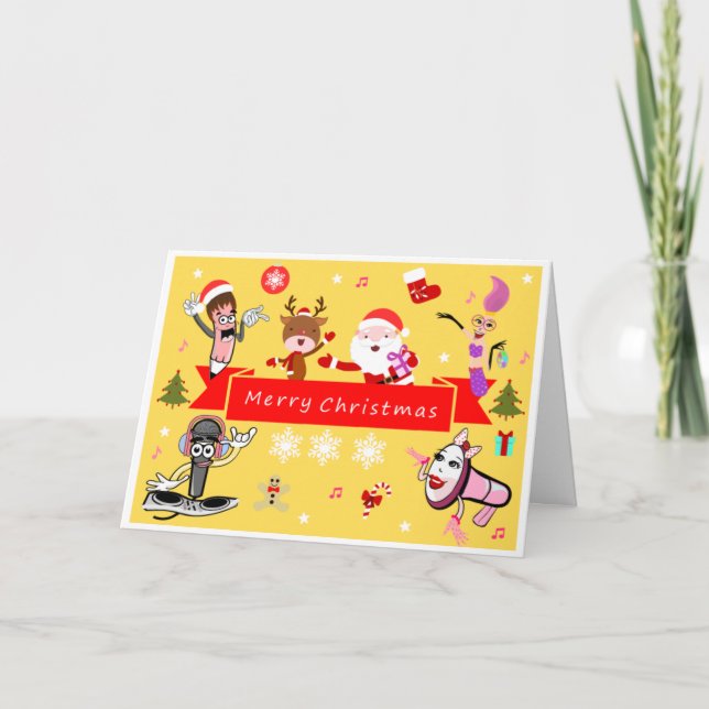 Merry Christmas with Santa | Holiday Card (Front)