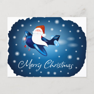 Merry Christmas with Santa Postcard