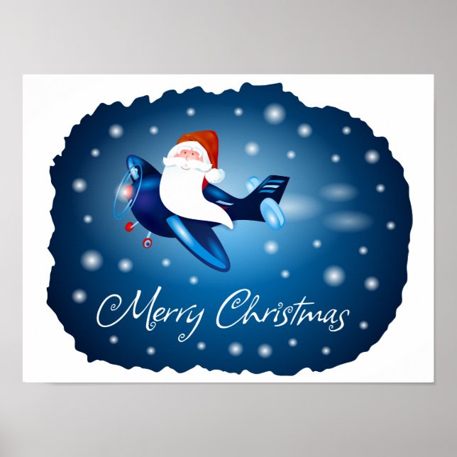 Merry Christmas with Santa Poster (Front)