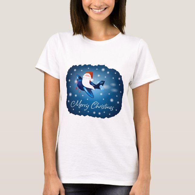 Merry Christmas with Santa T-Shirt (Front)