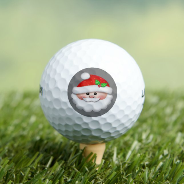 Merry Christmas with Santa's Face for Kids Golf Balls (Insitu Tee)
