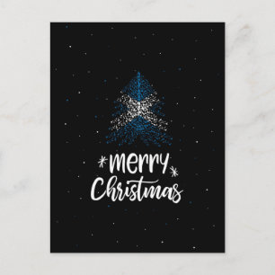 Merry Christmas with Scotland flag Holiday Postcard