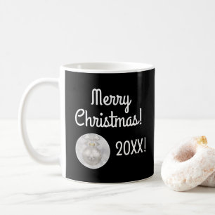 Merry Christmas with Silver Ornament Coffee Mug