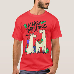 Merry Christmas with this cute lama, llama T-Shirt