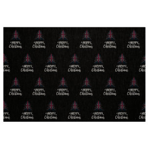 Merry Christmas with United Kingdom flag Fabric