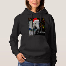 Merry Christmas with white horse