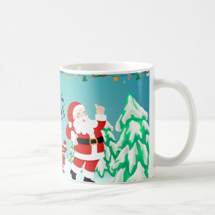 Merry Christmas with Winter Reindeer holiday gift Coffee Mug