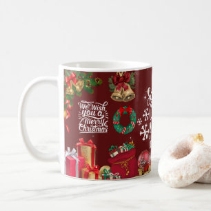 Merry Christmas with Winter Reindeer holiday gift Coffee Mug