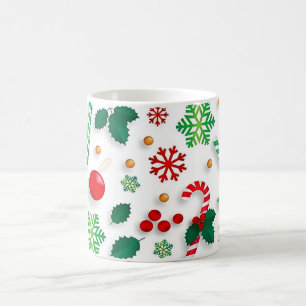 Merry Christmas with Winter Reindeer holiday gift Coffee Mug