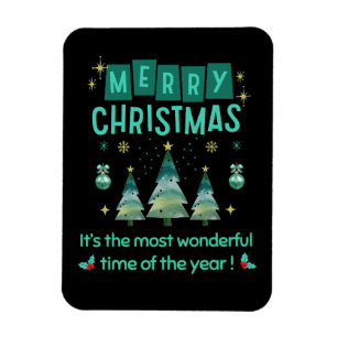 Merry Christmas - Wonderful Time of the Year Magnet