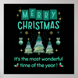 Merry Christmas - Wonderful Time of the Year Poster