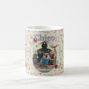 Merry Christmas Woodland Evergreen Wreath  Coffee Mug