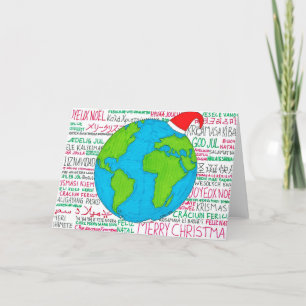 Merry Christmas World Languages Folding Card