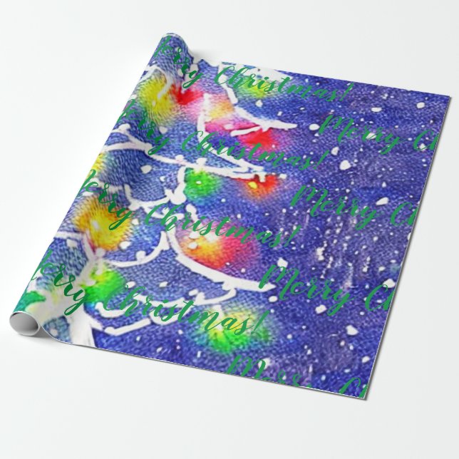 Merry Christmas! Wrapping Paper (Unrolled)