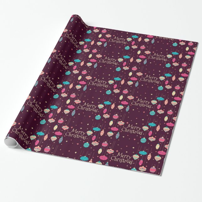 Merry Christmas Wrapping Paper (Unrolled)