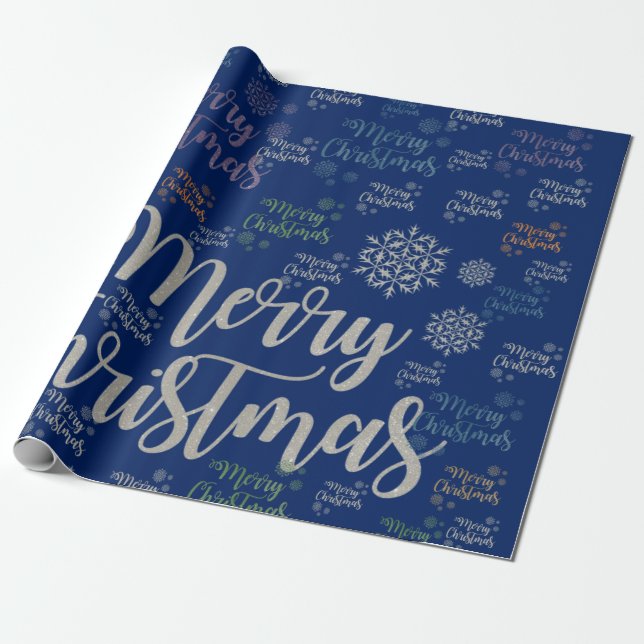 Merry Christmas Wrapping Paper (Unrolled)