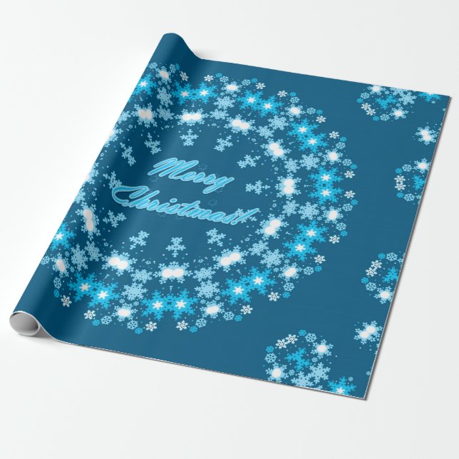 merry Christmas Wrapping Paper (Unrolled)