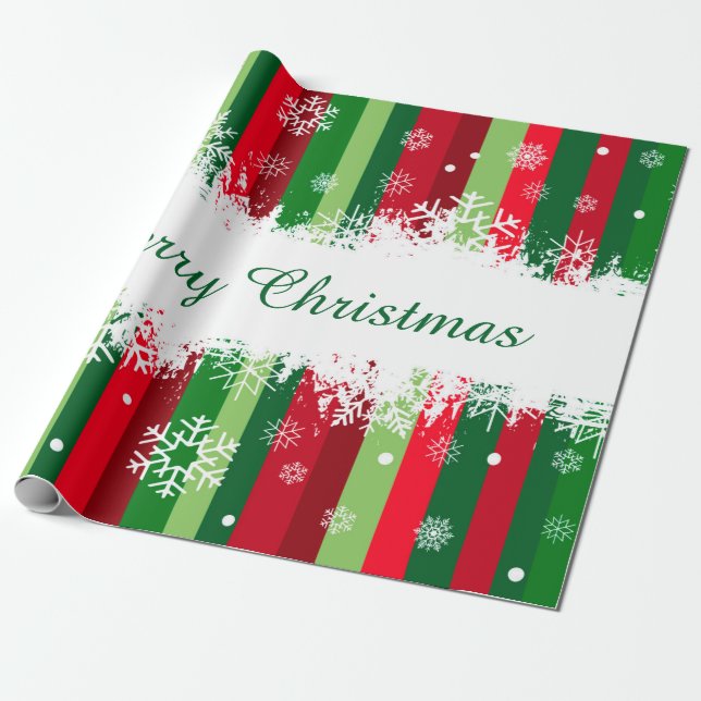 Merry Christmas Wrapping Paper (Unrolled)