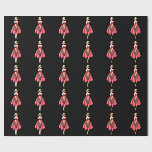 Merry Christmas wrapping paper (Flat)