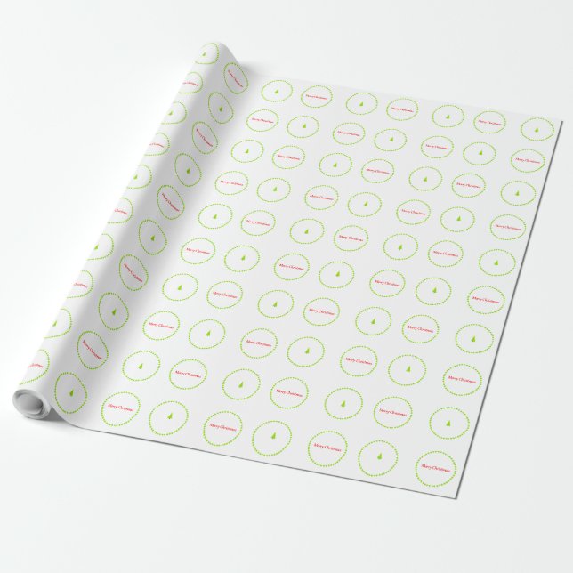 Merry Christmas Wrapping Paper (Unrolled)