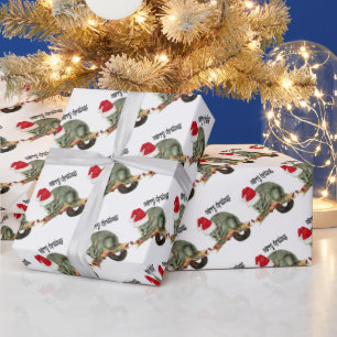 Merry Christmas Wrapping Paper Possum