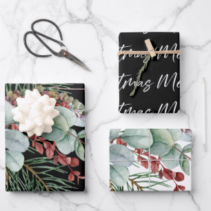 Merry Christmas Wrapping Paper Sheets