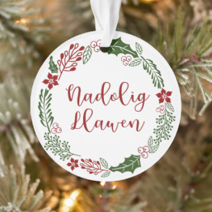 Merry Christmas Wreath, Nadolig Llawen