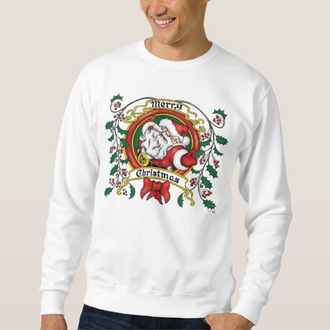 Merry Christmas Wreath Sweatshirt (Front)