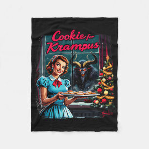 Merry Christmas Xmas Cookies For Krampus Graphic U Fleece Blanket