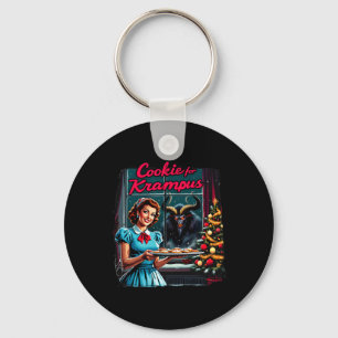 Merry Christmas Xmas Cookies For Krampus Graphic U Keychain