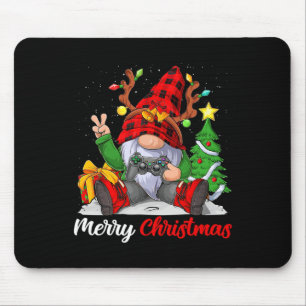 Merry Christmas Xmas Gamer Gnome Video Game Boys K Mouse Pad