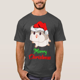 Merry Christmas Xmas Santa Hat Cute Hamster Christ T-Shirt