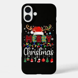 Merry Christmas Xmas Squad Santa iPhone 16 Plus Case
