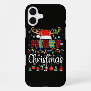 Merry Christmas Xmas Squad Santa iPhone 16 Plus Case