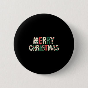 Merry Christmas Xmas Tree Santa Claus Family Pajam 2 Inch Round Button